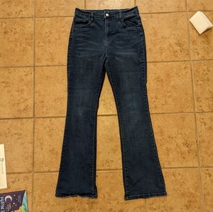 dark wash flare jeans